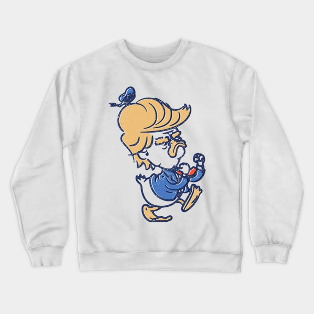 Donald Azul Desgaste Crewneck Sweatshirt by vo_maria